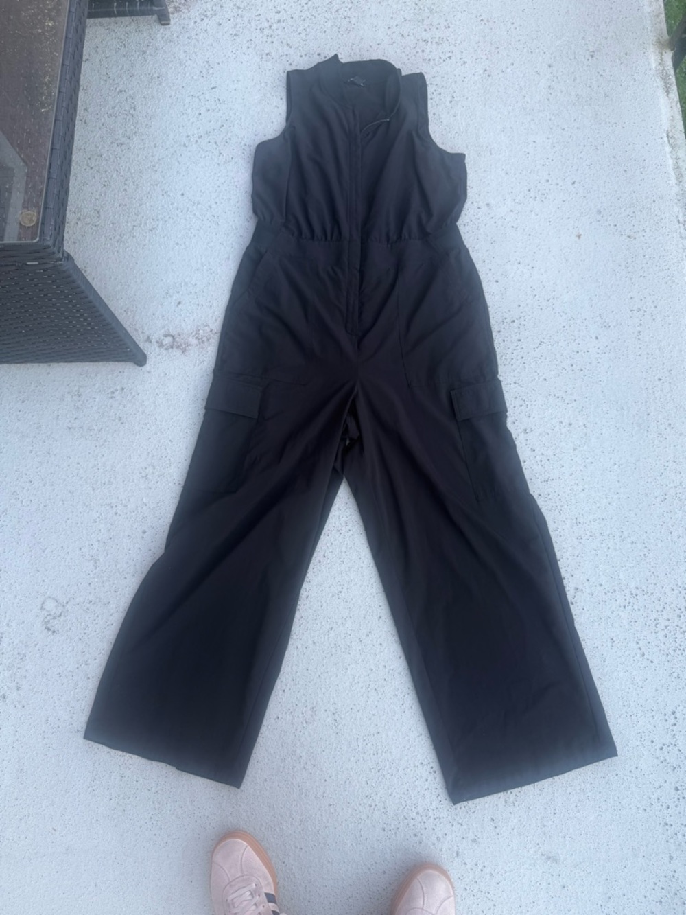 Athleta Women's Black Jumpsuit Size 16 - Picture 5 of 8